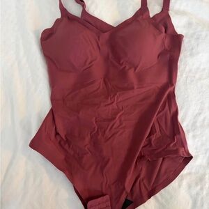 Knix Burgundy Bodysuit
